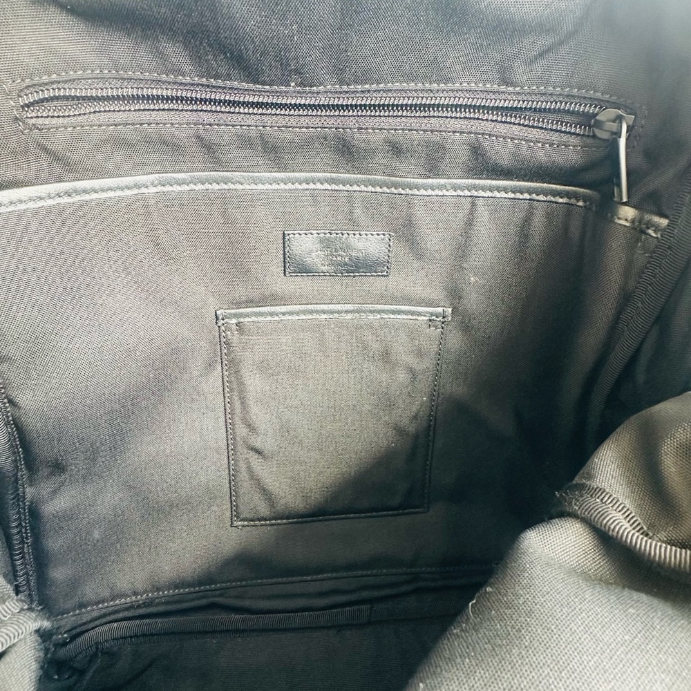 Saint Laurent Black and Dark Green Camouflage Backpack - Picture 7 of 9